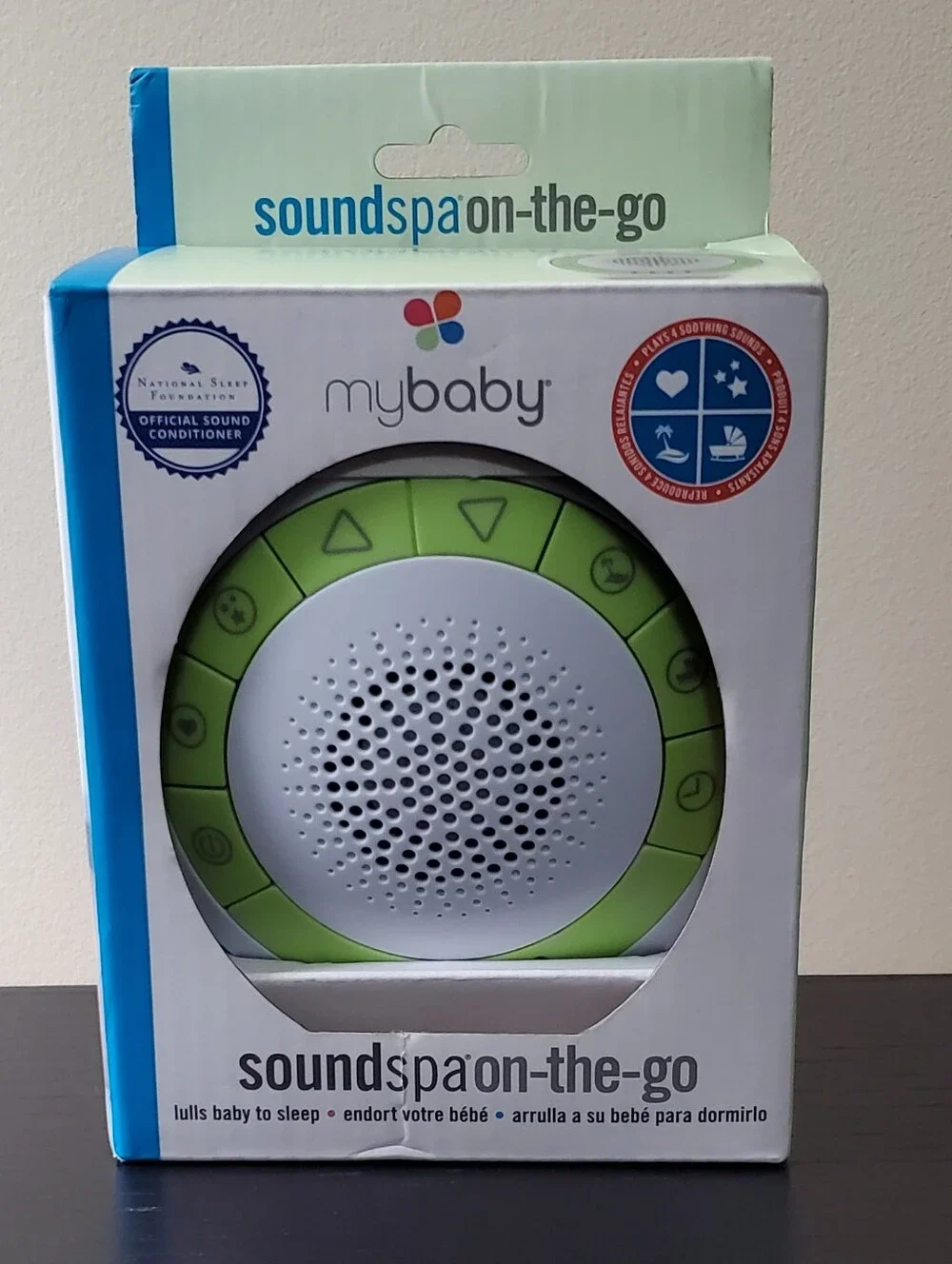 Green White Sound Machine - Portable Sleep Soother - Picture 2 of 3